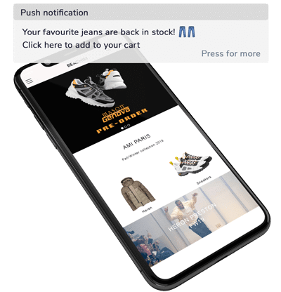 push notifications pwa ecommerce