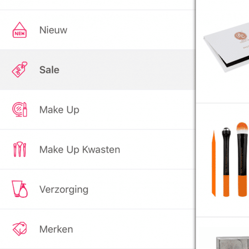ecommerce app navigation
