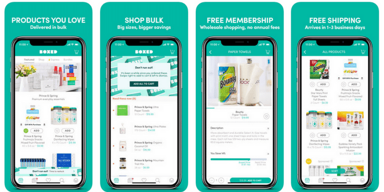 Boxed app on of the top ecommerce apps for 2021
